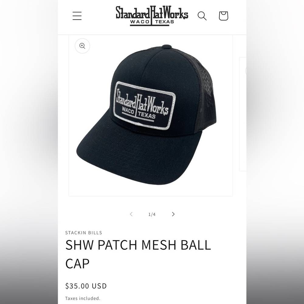 SHW PATCH MESH BALL CAP - Picture 3 of 3